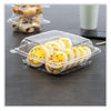 Dart?« ClearSeal?« Hinged-Lid Plastic Containers, 8.22w x 3.02h, Clear, Plastic, 250/Carton Takeout Food Containers - Office Ready