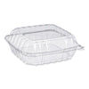 Dart?« ClearSeal?« Hinged-Lid Plastic Containers, 8.22w x 3.02h, Clear, Plastic, 250/Carton Takeout Food Containers - Office Ready