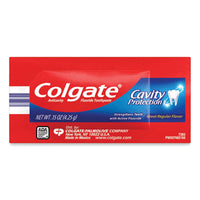Colgate® Cavity Protection Toothpaste, Regular Flavor, 0.15 oz Sachet, 1,000/Carton Toothpaste - Office Ready