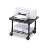 Safco® Underdesk Printer/Fax Stand, Engineered Wood, 2 Shelves, 19" x 16" x 13.5", Black Office/Machine Carts - Office Ready