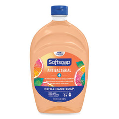 Softsoap?« Antibacterial Liquid Hand Soap Refills, Fresh, 50 oz, Orange, 6/Carton