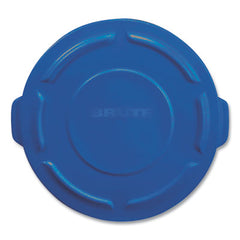 Rubbermaid® Commercial Round Brute® Lid, for 32 gal Round BRUTE Containers, 22.25" Diameter, Blue