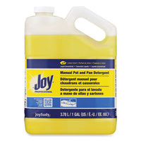 Joy® Professional Manual Pot & Pan Dish Detergent, Lemon Scent, 1 gal Bottle Manual Dishwashing Detergents - Office Ready