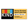 KIND Nuts and Spices Bar, Honey Roasted Nuts/Sea Salt, 1.4 oz Bar, 12/Box Nutrition Bars - Office Ready