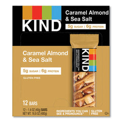 KIND Nuts and Spices Bar, Caramel Almond and Sea Salt, 1.4 oz Bar, 12/Box