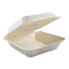 Boardwalk® Bagasse PFAS-Free Food Containers, 1-Compartment, 9 x 1.93 x 9, White, Bamboo/Sugarcane, 100/Carton Takeout Food Containers - Office Ready