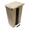 Rubbermaid?« Commercial Step-On Receptacle, 23 gal, Polyethylene, Beige Indoor All-Purpose Waste Bins - Office Ready