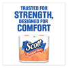 Scott® ComfortPlus Toilet Paper Mega Rolls, Mega Roll, Septic Safe, 1-Ply, White, 425 Sheets/Roll, 12 Rolls/Pack High Capacity Roll Bath Tissues - Office Ready
