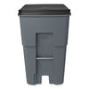 Rubbermaid® Commercial Brute® Roll-Out Heavy-Duty Container, 95 gal, Polyethylene, Gray  - Office Ready