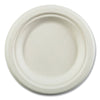 Boardwalk® Bagasse PFAS-Free Dinnerware, Plate, 6" dia, White, 1,000/Carton Plates, Bagasse - Office Ready
