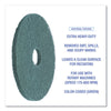 Boardwalk® Heavy-Duty Scrubbing Floor Pads, 16" Diameter, Green, 5/Carton Scrub/Strip Floor Pads - Office Ready