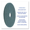 Boardwalk® Heavy-Duty Scrubbing Floor Pads, 19" Diameter, Green, 5/Carton Scrub/Strip Floor Pads - Office Ready