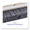 Boardwalk® Polystyrene Vehicle Brush, Black/White Polystyrene Bristles, 10" Brush Scrub Brushes - Office Ready