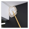 Boardwalk® Wedge Dust Mop Head Frame/Handle, 0.94" dia x 48" Length, Natural Dust Mop/Spring Frame Handles - Office Ready