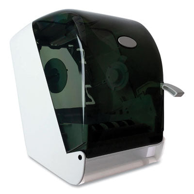 GEN Lever Action Roll Towel Dispenser, 11.25 x 9.5 x 14.38, Transparent Roll, Lever Towel Dispensers - Office Ready