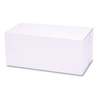 SCT® White One-Piece Non-Window Bakery Boxes, Standard, 9 x 5 x 4, White, Paper, 250/Bundle Bakery Food Containers - Office Ready