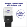 PURELL® Push-Style Hand Sanitizer Dispenser, 1,200 mL, 5.25 x 8.56 x 12.13, Graphite Manual Hand Cleaner Dispensers - Office Ready