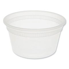 Pactiv Evergreen Newspring® DELItainer® Microwavable Container, 12 oz, 4.55 x 4.55 x 2.45, Clear, Plastic, 480/Carton