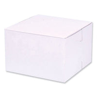 SCT® Bakery Boxes, Standard, 6 x 6 x 4, White, Paper, 250/Carton Bakery Food Containers - Office Ready