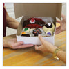 SCT® Bakery Boxes, Standard, 7 x 7 x 3, White, Paper, 250/Carton Bakery Food Containers - Office Ready