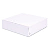 SCT® Bakery Boxes, Standard, 9 x 9 x 2.5, White, Paper, 250/Carton Bakery Food Containers - Office Ready