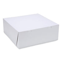 SCT® Bakery Boxes, Standard, 16 x 16 x 6, White, Paper, 50/Carton Bakery Food Containers - Office Ready