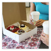 SCT® Bakery Boxes, Standard, 12 x 12 x 4, White, Paper, 100/Carton Bakery Food Containers - Office Ready