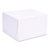 SCT® Bakery Boxes, Standard, 8 x 8 x 5, White, Paper, 100/Carton Bakery Food Containers - Office Ready