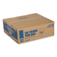 AmerCareRoyal® Thank You Bags, 11.5 x 6.5 x 21, White with Red Print, 1,000/Carton Retail Shopping Bags & Sacks - Office Ready