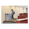 Rubbermaid® Commercial Slim Jim® Recycling Station 1-Stream, Landfill Recycling Station, 33 gal, Resin, Gray Indoor Recycling Bins - Office Ready