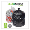 Pitt Plastics Eco Strong™ Plus Can Liners, 40 gal, 1.35 mil, 40 x 46, Natural, 100/Carton Reprocessed Waste Can Liners - Office Ready