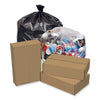 Pitt Plastics Eco Strong™ Plus Can Liners, 40 gal, 1.35 mil, 40 x 46 Black, 100/Carton Reprocessed Waste Can Liners - Office Ready