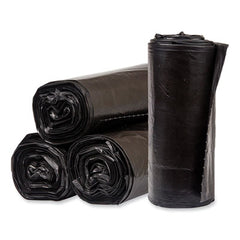 Pitt Plastics Eco Strong™ Plus Can Liners, 40 gal, 1.7 mil, 40 x 46, Black, 100/Carton