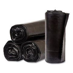 Pitt Plastics Eco Strong™ Plus Can Liners, 60 gal, 1.35 mil, 38 x 58, Black, 100/Carton
