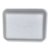 GEN Meat Trays, #3P, 8.7 x 6.6 x 1.1, White, 400/Carton Butcher Food Containers - Office Ready