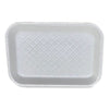 GEN Meat Trays, #2S, 8.5 x 6 x 0.7, White, 500/Carton Butcher Food Containers - Office Ready