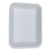 GEN Meat Trays, #3P, 8.7 x 6.6 x 1.1, White, 400/Carton Butcher Food Containers - Office Ready