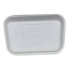 GEN Meat Trays, #2S, 8.5 x 6 x 0.7, White, 500/Carton Butcher Food Containers - Office Ready