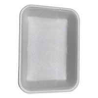 GEN Meat Trays, #4P, 9.5 x 7.19 x 1.2, White, 500/Carton Butcher Food Containers - Office Ready