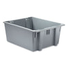 Rubbermaid® Commercial Palletote® Box, 19 gal, 23.5" x 19.5" x 10", Gray Covered Boxes & Bins - Office Ready