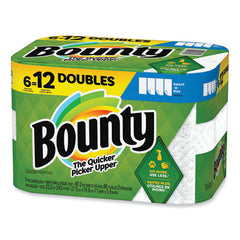 Bounty® Select-a-Size Kitchen Roll Paper Towels, 2-Ply, 6 x 11, White, 90 Sheets/Double Roll, 6 Rolls/Carton