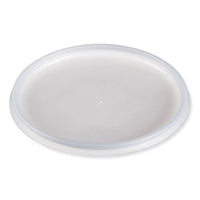 Dart® Plastic Lids for Foam Cups, Bowls & Containers, Bowls and Containers, Vented, Fits 12-60 oz, Translucent, 100/Pack, 10 Packs/Carton Takeout Food Containers - Office Ready