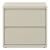 Alera® Lateral File, 2 Legal/Letter-Size File Drawers, Putty, 30" x 18.63" x 28" Lateral File Cabinets - Office Ready