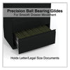 Alera® Lateral File, 4 Legal/Letter-Size File Drawers, Black, 30" x 18.63" x 52.5" Lateral File Cabinets - Office Ready