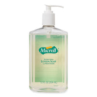 MICRELL® Antibacterial Lotion Soap, Light Scent, 12 oz Pump Bottle Liquid Soap, Moisturizing Antibacterial - Office Ready