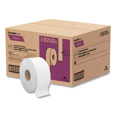 Cascades PRO Select® Jumbo Bath Tissue, Septic Safe, 2-Ply, White, 3.3" x 750 ft, 12/Carton