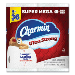 Charmin?« Ultra Strong Bathroom Tissue, Super Mega Rolls, Septic Safe, 2-Ply, White, 363 Sheet Roll, 6 Rolls/Pack, 3 Packs/Carton