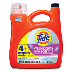 Tide?« Hygienic Clean Heavy 10x Duty Liquid Laundry Detergent, Spring Meadow Scent, 146 oz Pour Bottle, 4/Carton