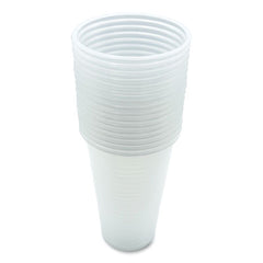 Boardwalk® Translucent Plastic Cold Cups, 20 oz, Clear, 50/Pack