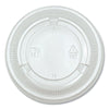 Boardwalk® Soufflé/Portion Cup Lids, Fits 3.25 oz to 5.5 oz Portion Cups, Clear, 2,500/Pack Portion Cup Lids - Office Ready